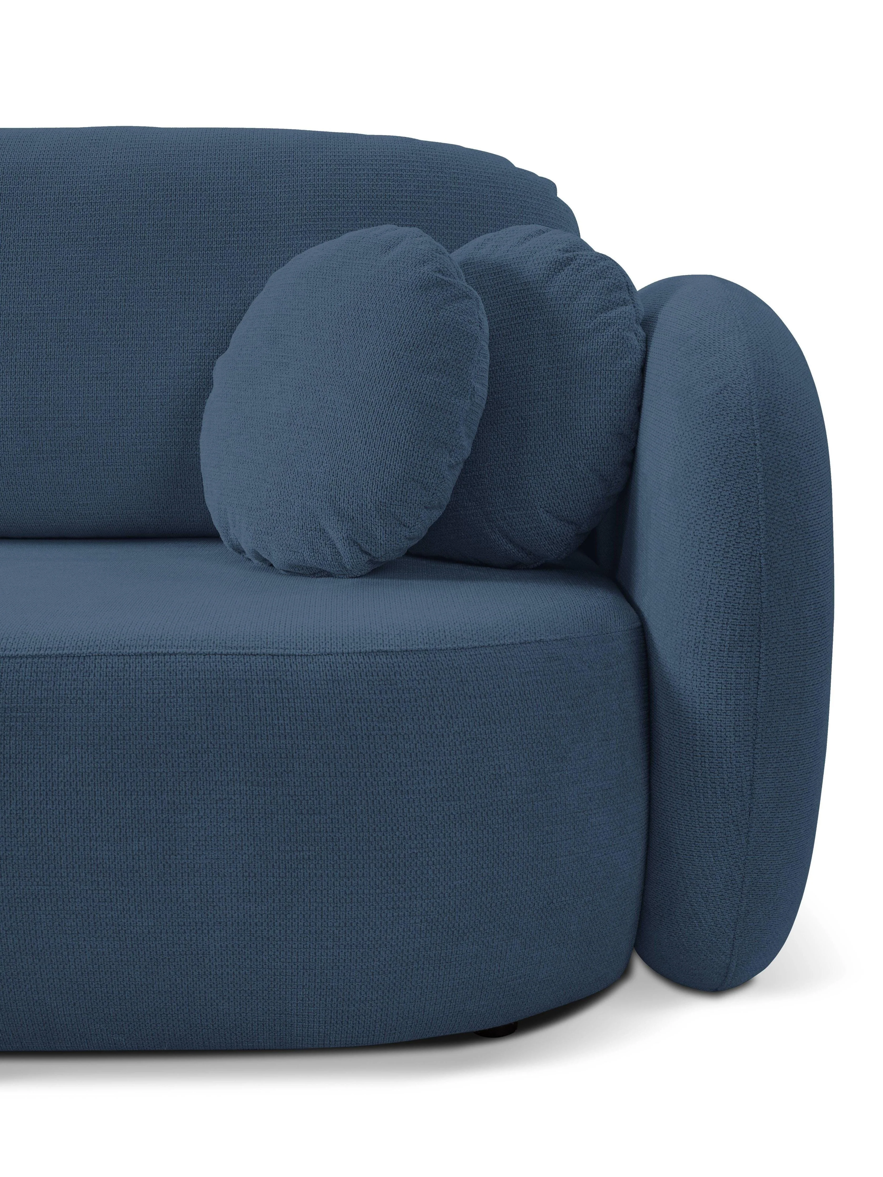 Hoekbank OLAN met slaapfunctie links chenille