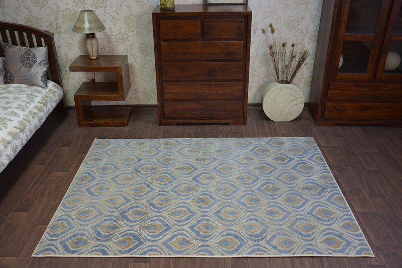 Dywan DROP JASMINE 030 L.blue/Smoke 133x190 cm