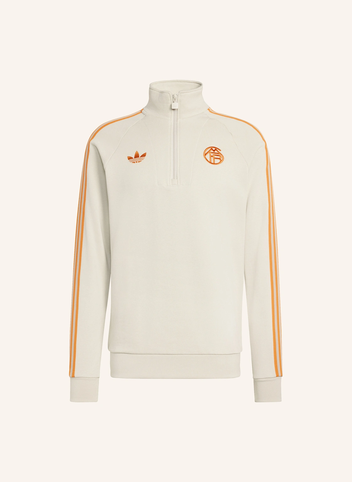 adidas FC BAYERN MÜNCHEN ORIGINALS TOP MIT REISSVERSCHLUSS BIS ZUR BRUST
