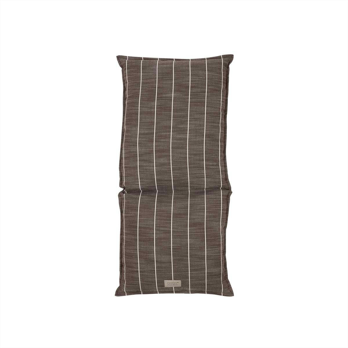 KYOTO - Coussin marron en polyester recyclé 54xH36