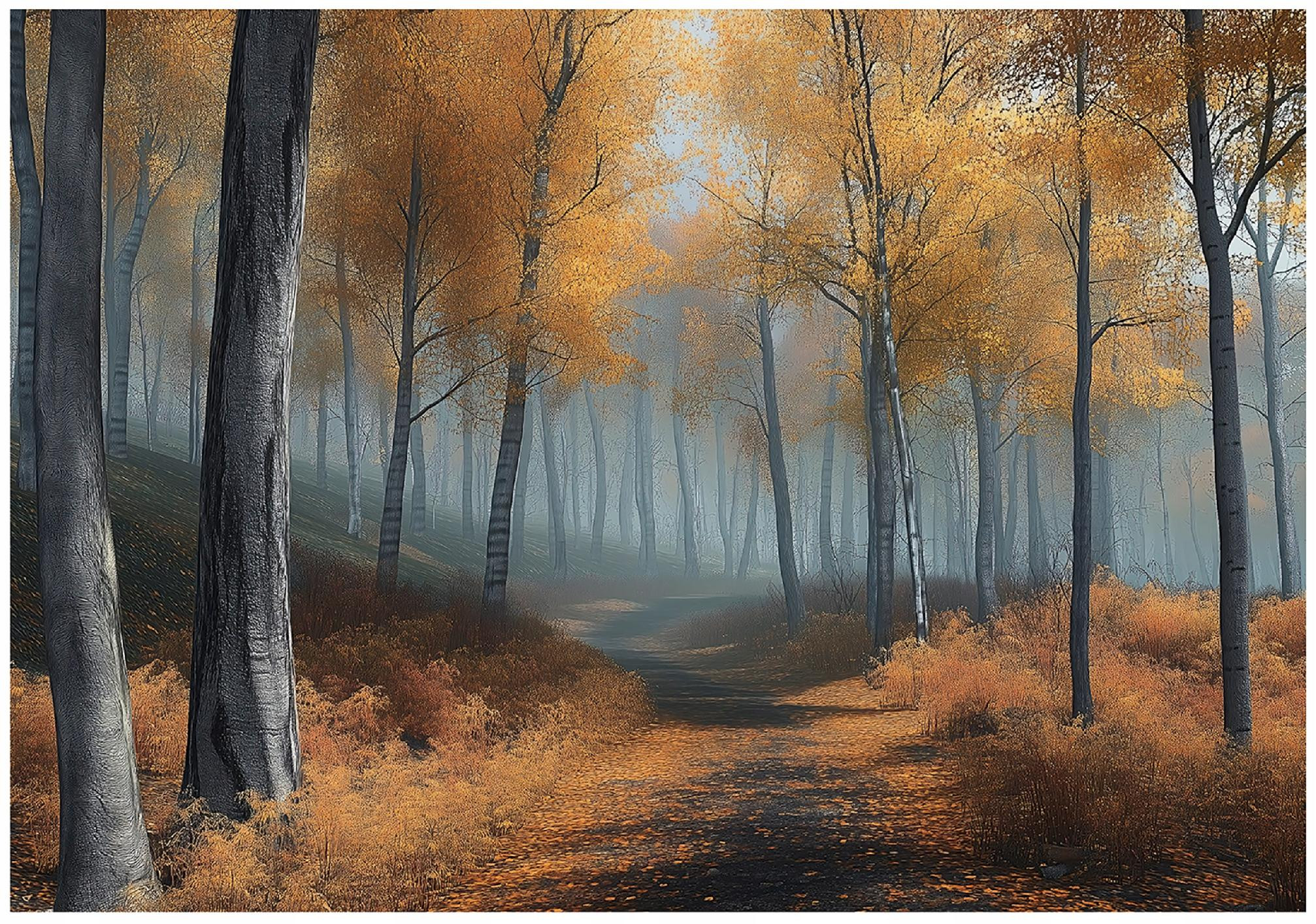 Fototapeta 3D Las Drzewa Natura Sypialnia Salon Tapeta Flizelina 250X175