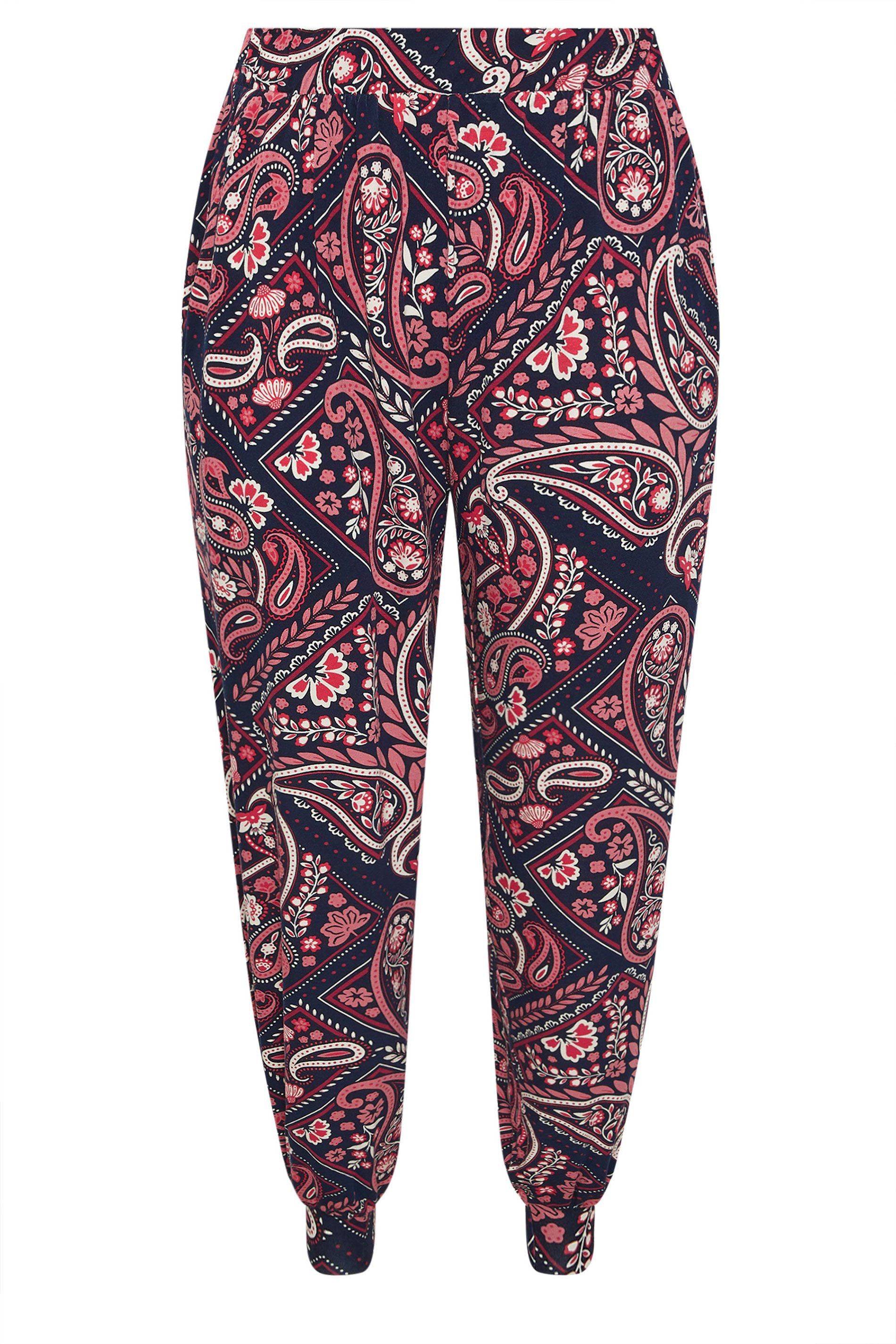 Yours Paisley Print Harem Trousers