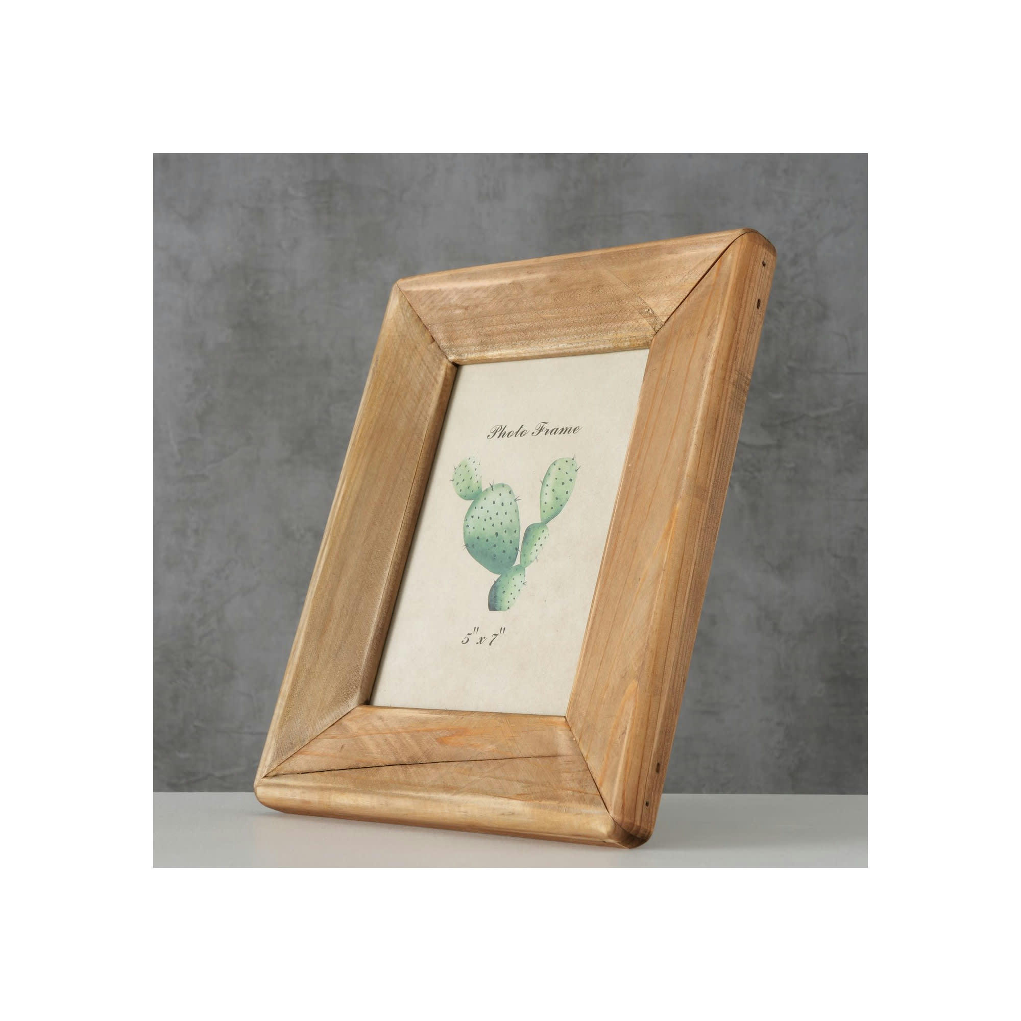 - Cadre photo en bois recyclé - 21x2x26cm