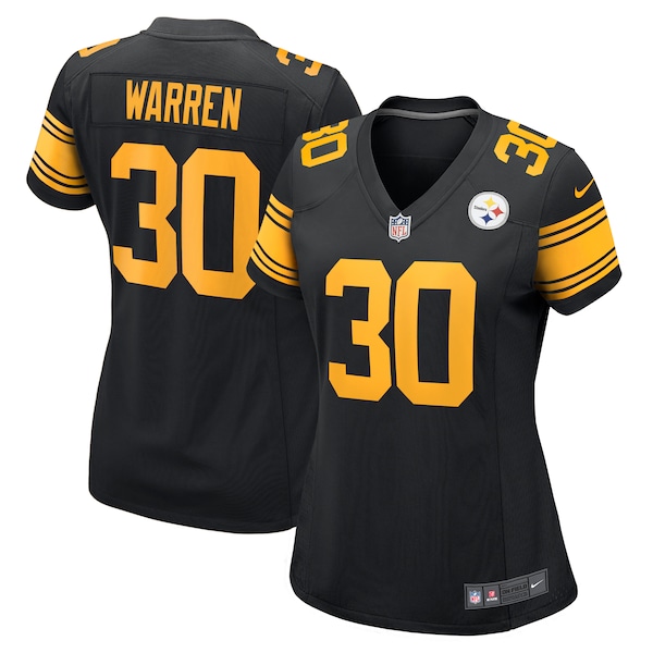 Jaylen Warren Pittsburgh Steelers Nike Women's Alternate Game Jersey -  Black