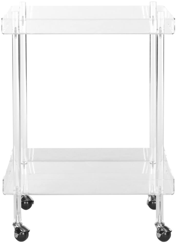 Safavieh Healy Acrylic Kitchen Cart, Clear
