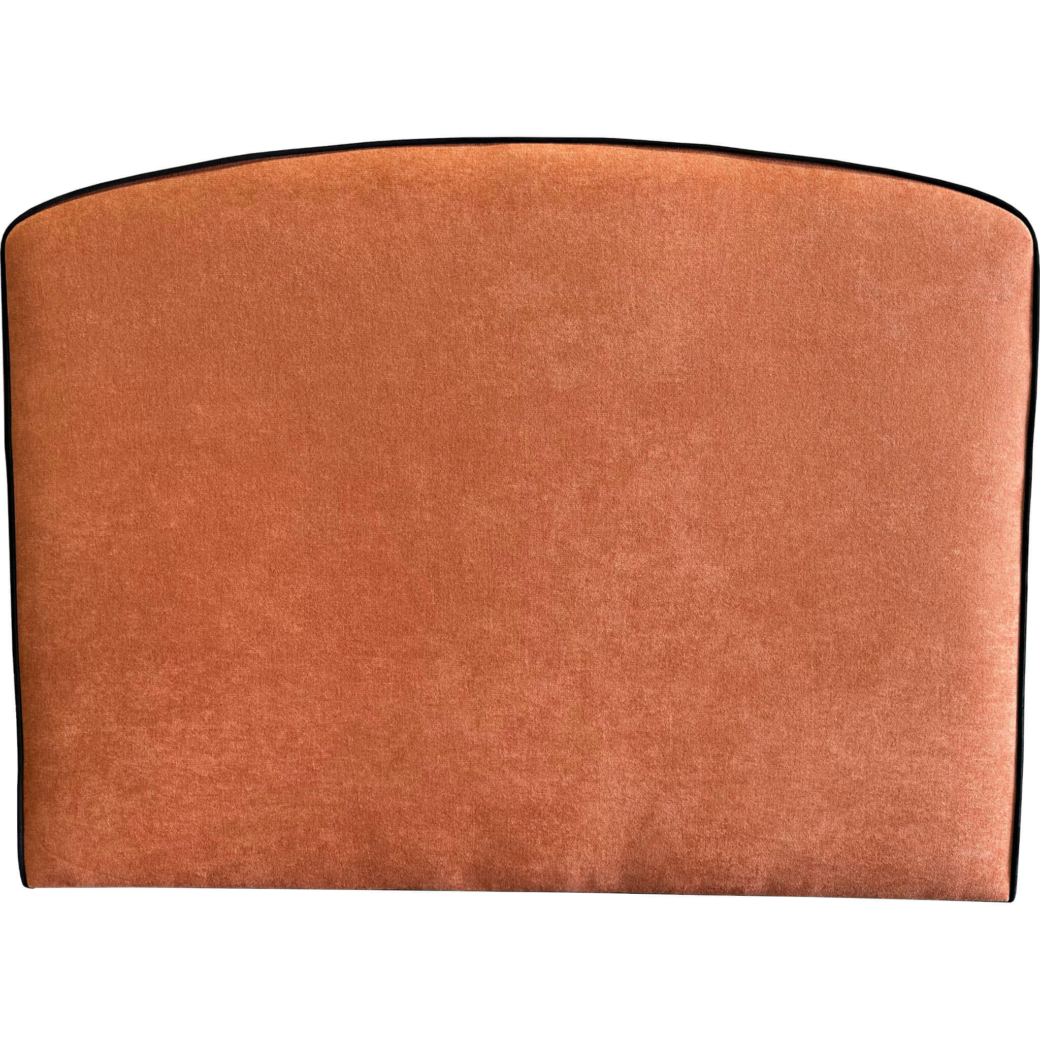 - Tête de lit en tissu orange 160 cm