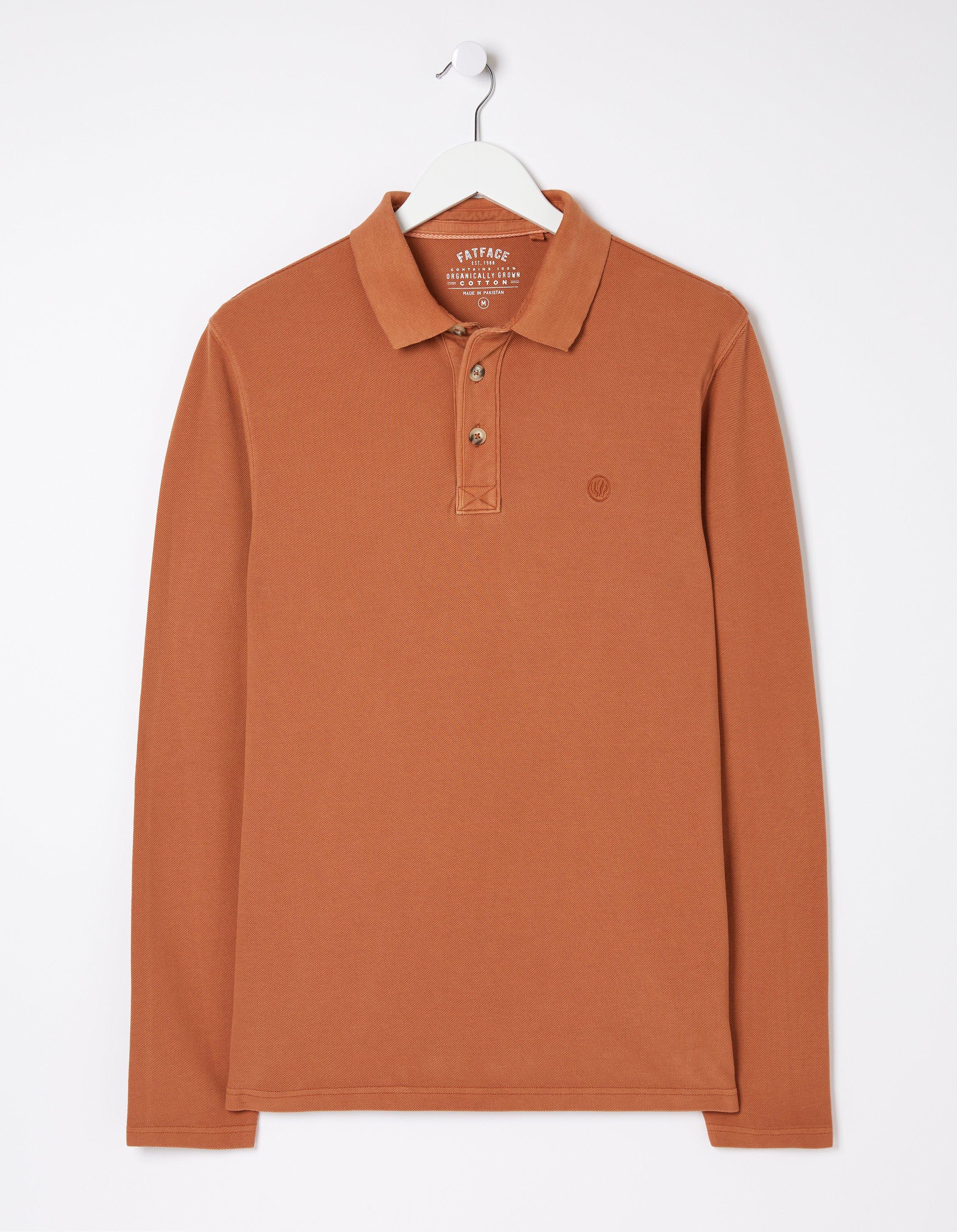 Long Sleeve Organic Pique Polo