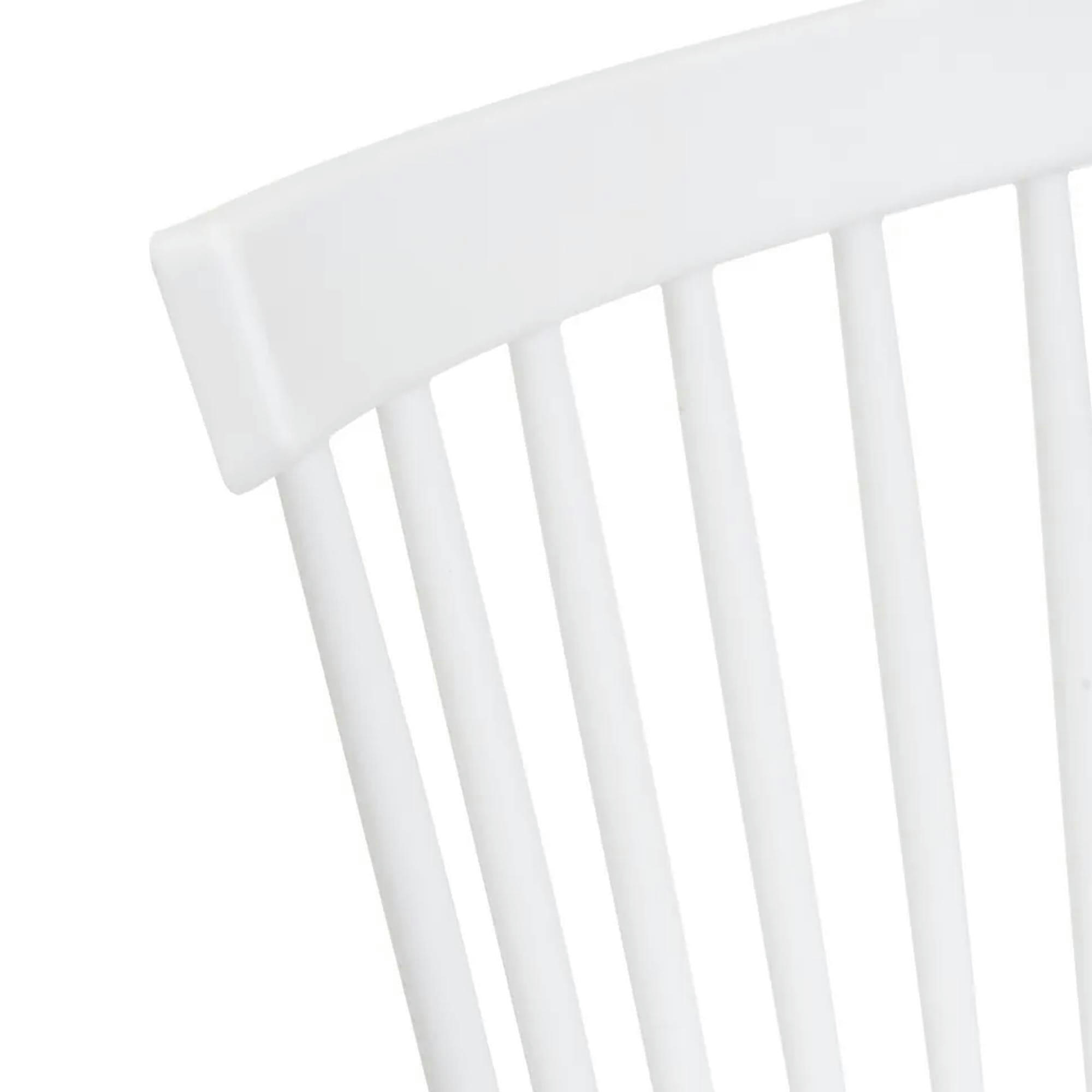 - Chaise de cuisine bois et plastique blanc 50x52x82cm