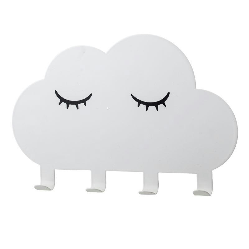 - Porte manteaux nuage en métal blanc