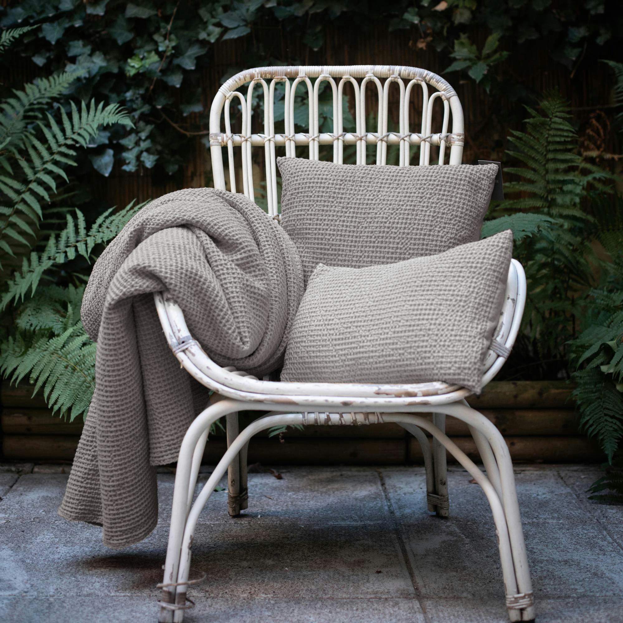 MAIA - Coussin  en coton orage 30 x 50