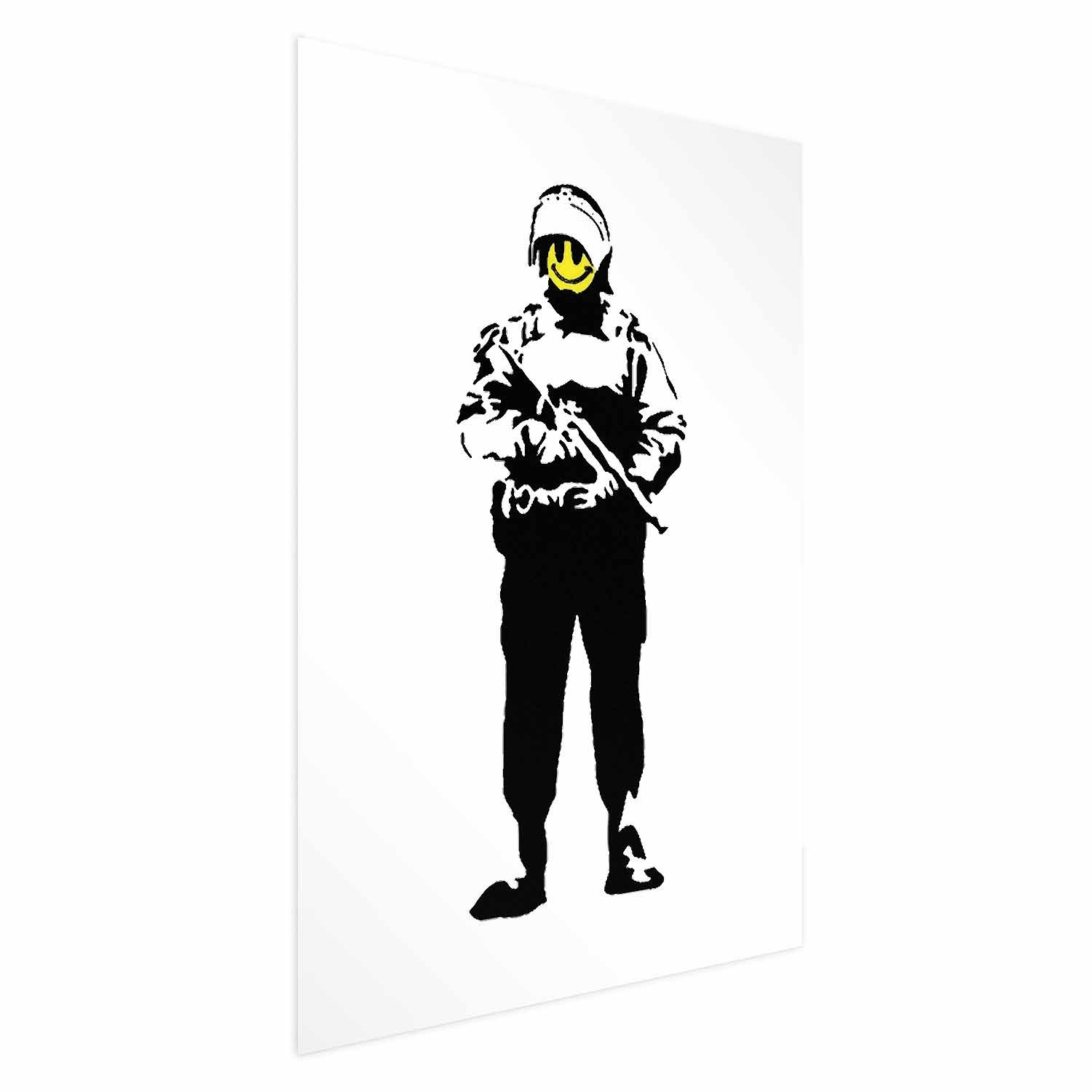Plakat Uśmiechnięty policjant 21x30 cm