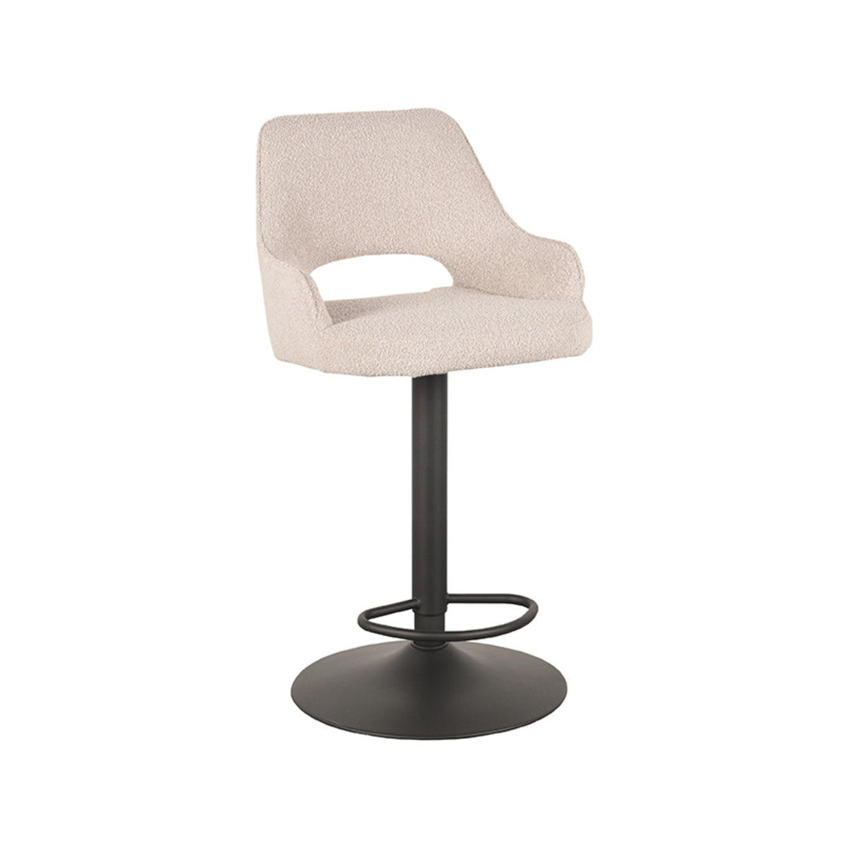 LABEL51 Barkruk Fer - Naturel Bouclé - Zithoogte 60–80cm