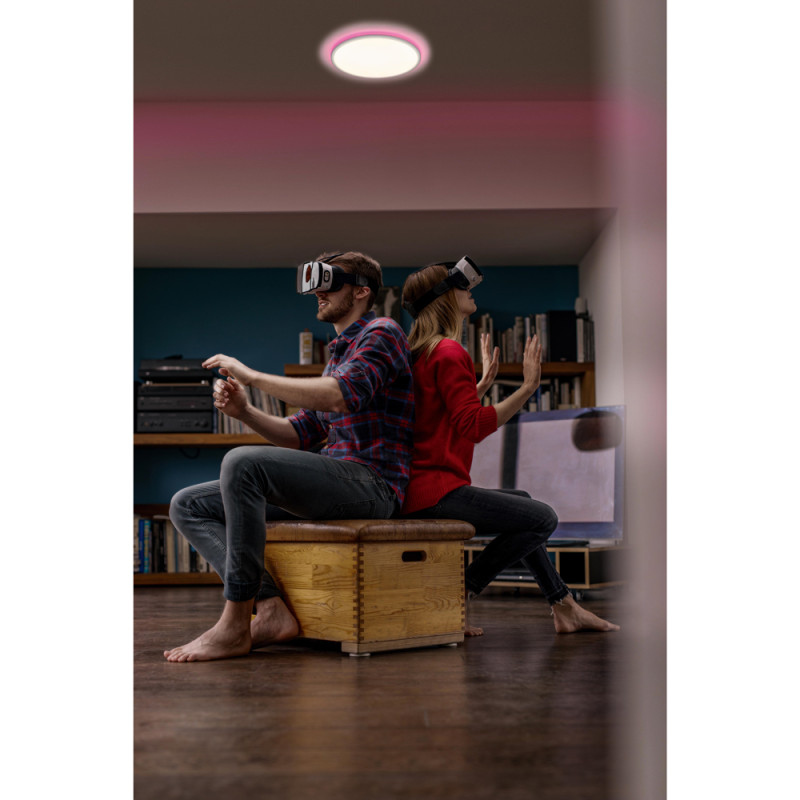 Plafonnier LED Slim connecté RGB blanc 1790 lm 19 W LEDVANCE