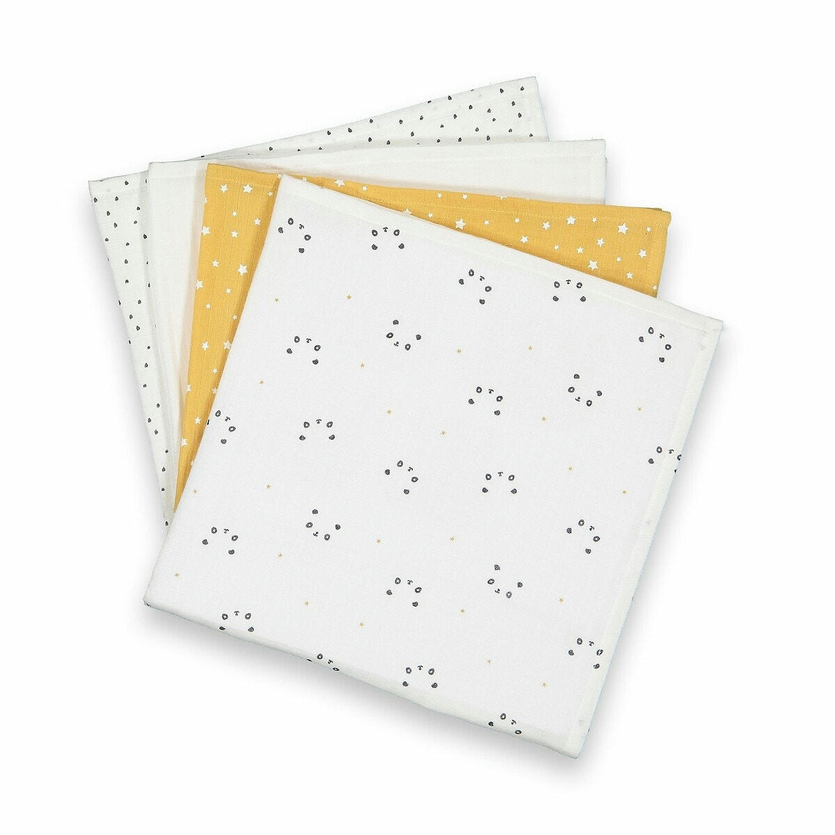 Lot de 4 Langes imprimé