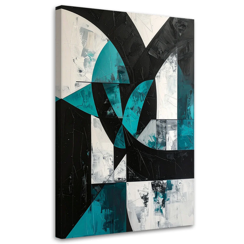 Obraz do salonu sypialni biura, Geometryczne kształty abstrakcja 20x30