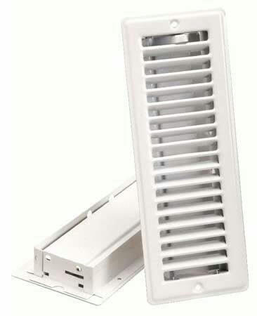Imperial Louvered Ceiling Register, White, Assorted Sizes
