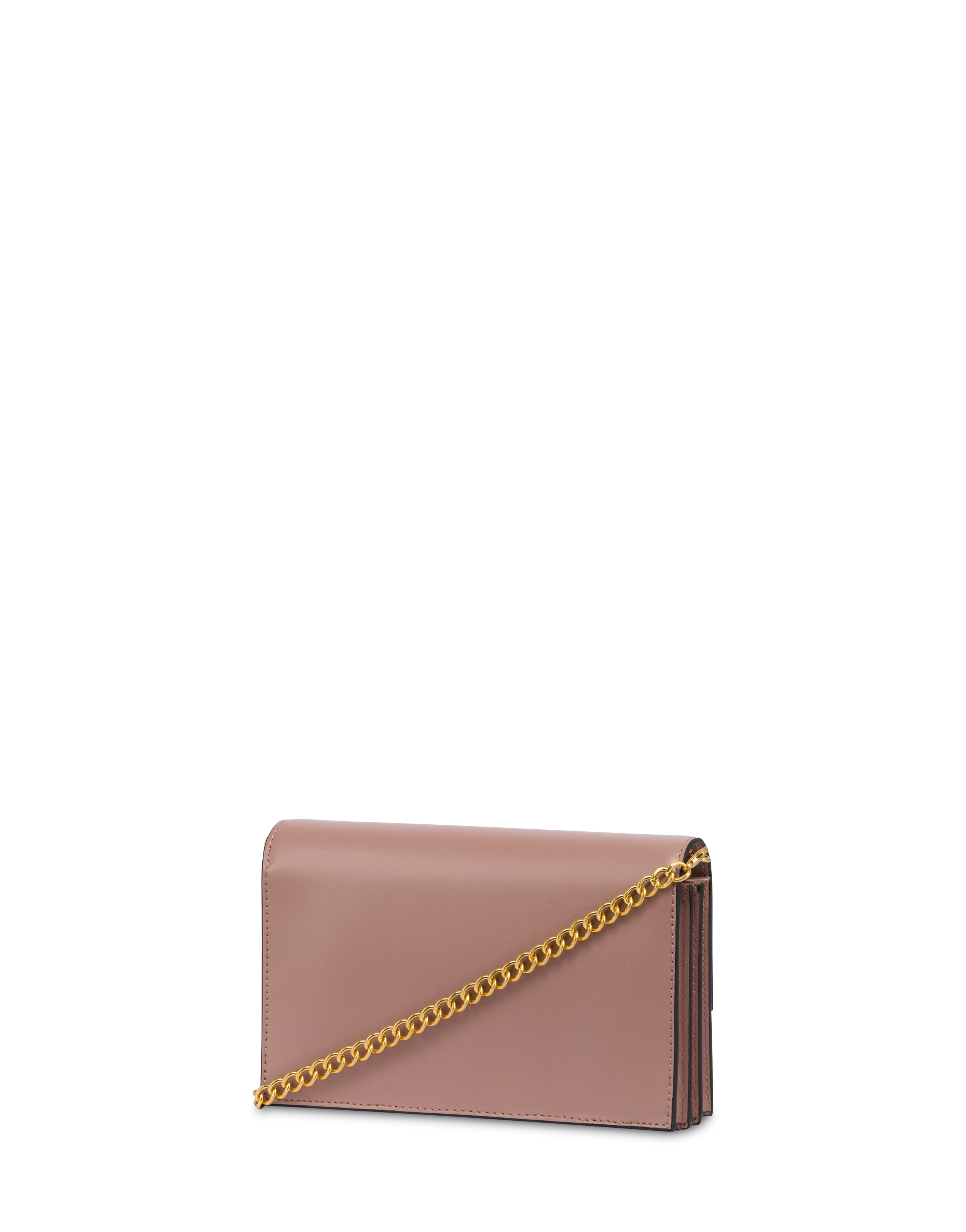Pochette In Plain Pu Rosa Antico