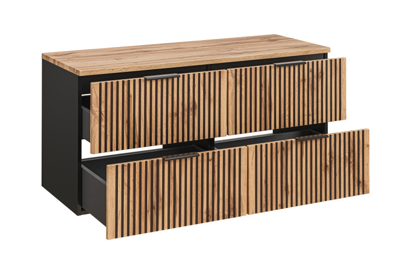 Zestaw 120 cm: Szafka pod umywalkę 60 cm x2   blat XILO