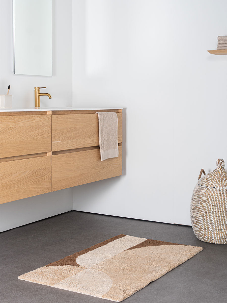 Veer Carpets - Badmat Bowie - Beige 50 x 80 cm