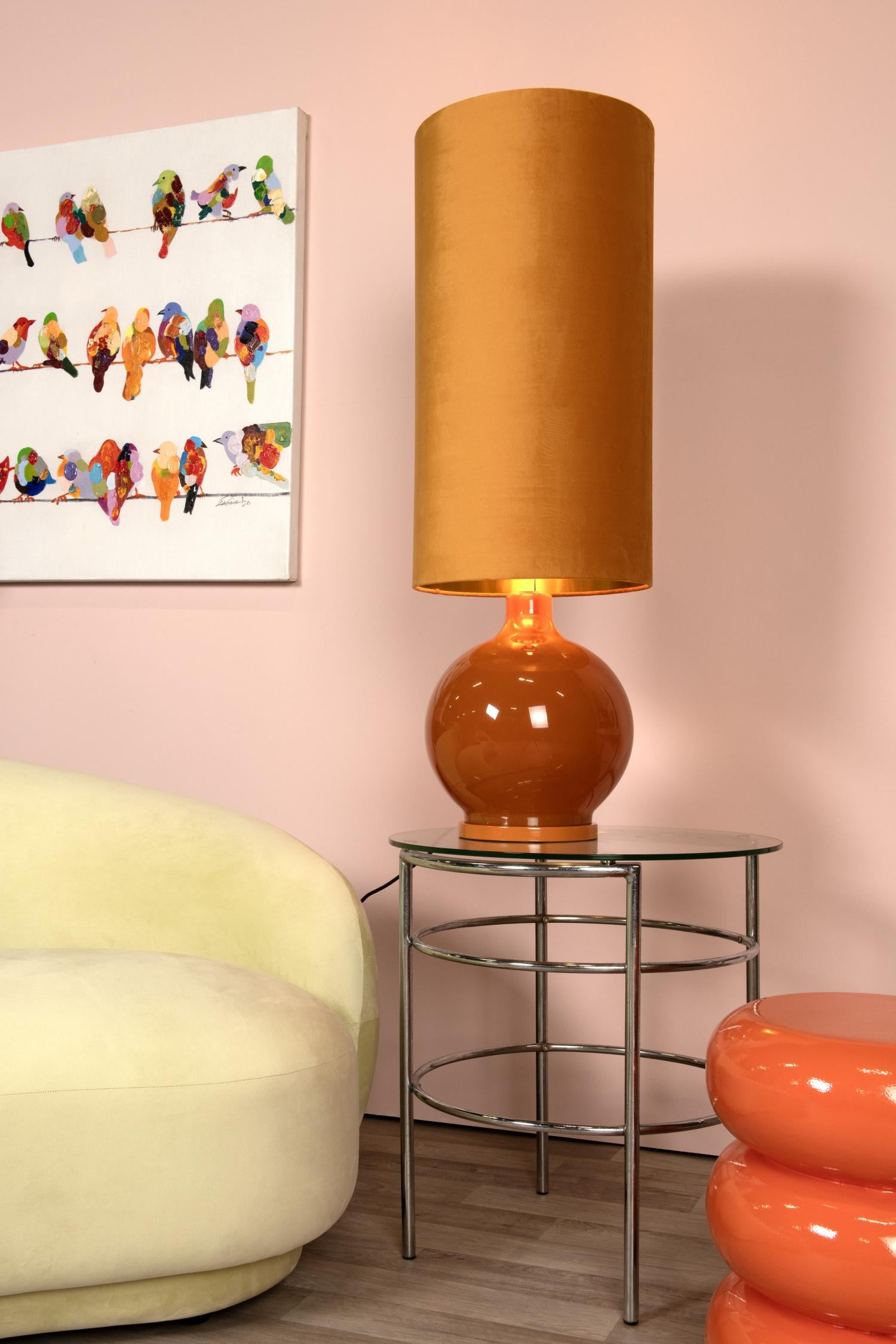Lucide vloerlamp ESTERAD - 1xE27 - Okergeel