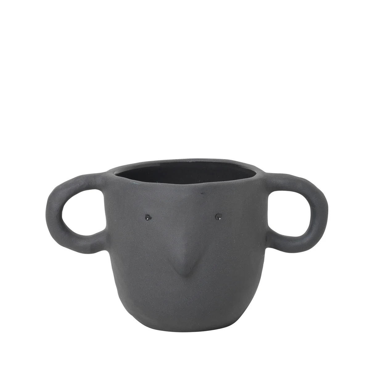 Ferm Living - Mus Blumentopf small, dunkelgrau