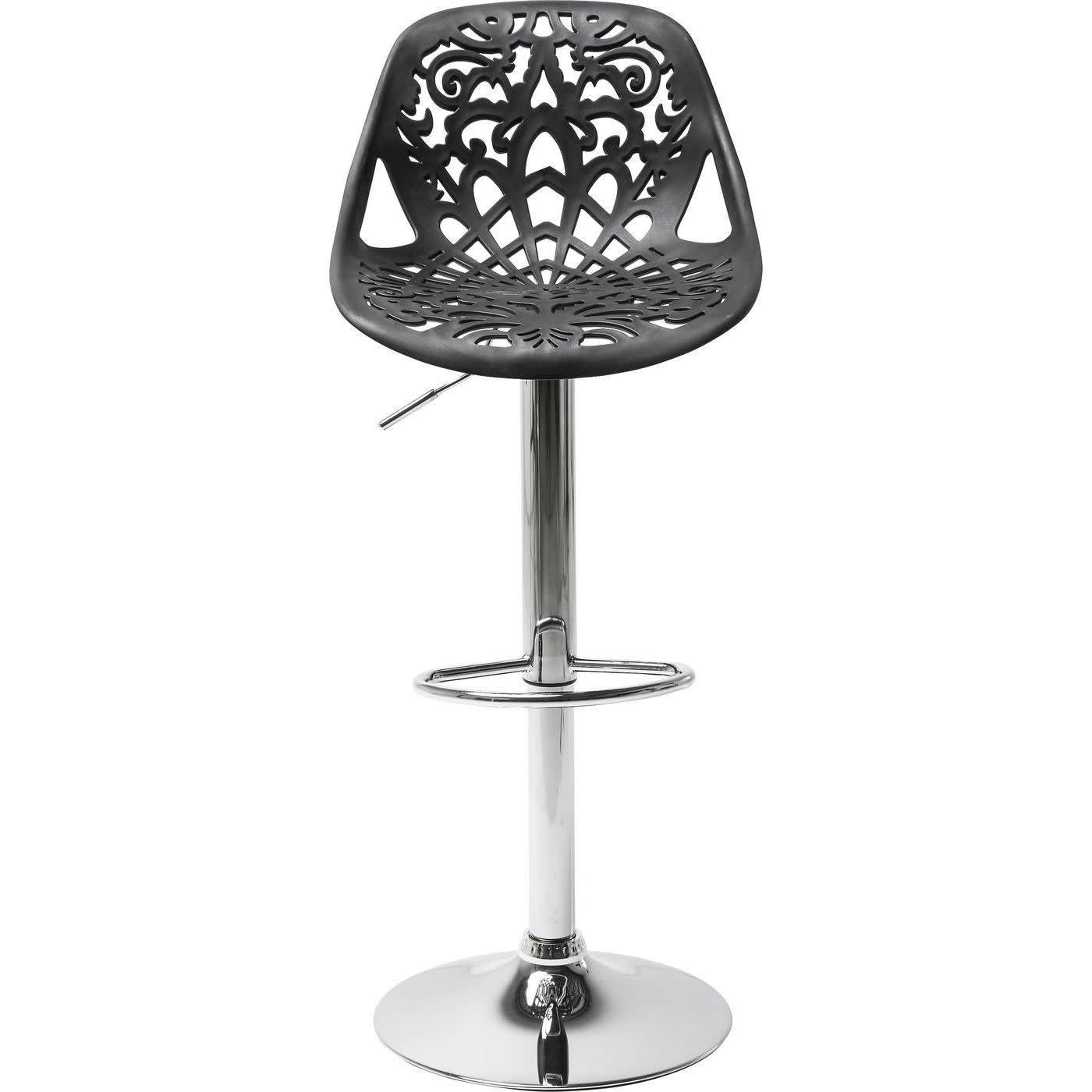 ORNAMENT - Tabouret de bar Ornament noir Kare Design
