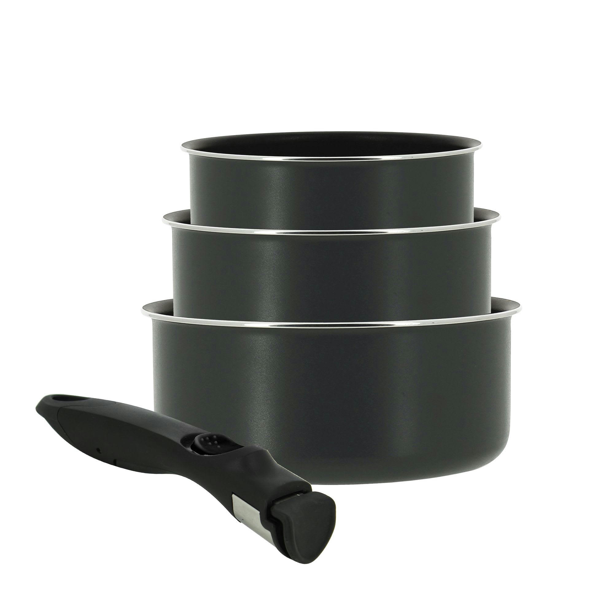 IRIS - Batterie de cuisine 4 pièces en inox  - compatible induction