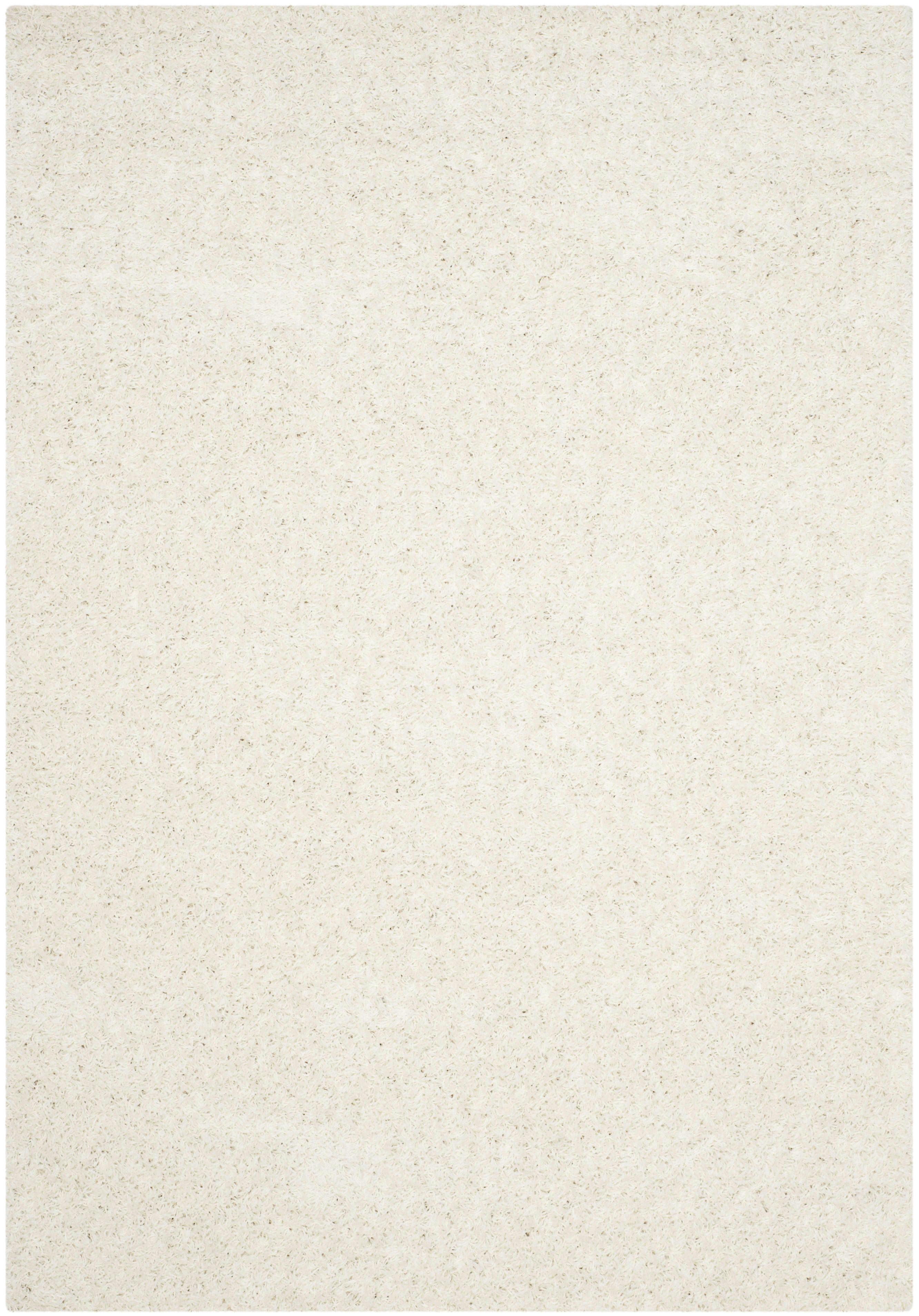 ATHENS SHAG - Tapis de salon interieur hirsute en blanc, 155 x 229 cm