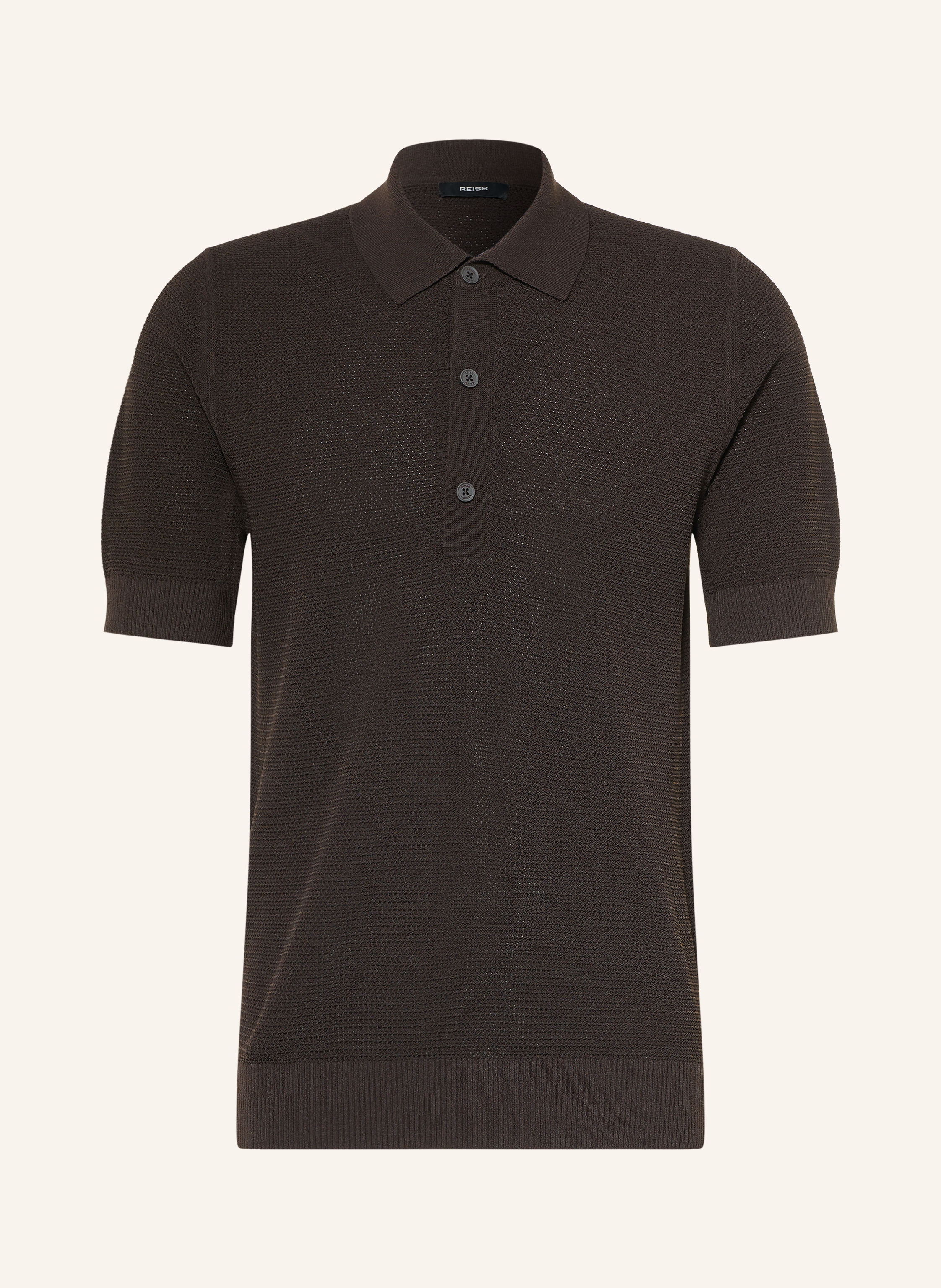REISS Strick-Poloshirt WARREN