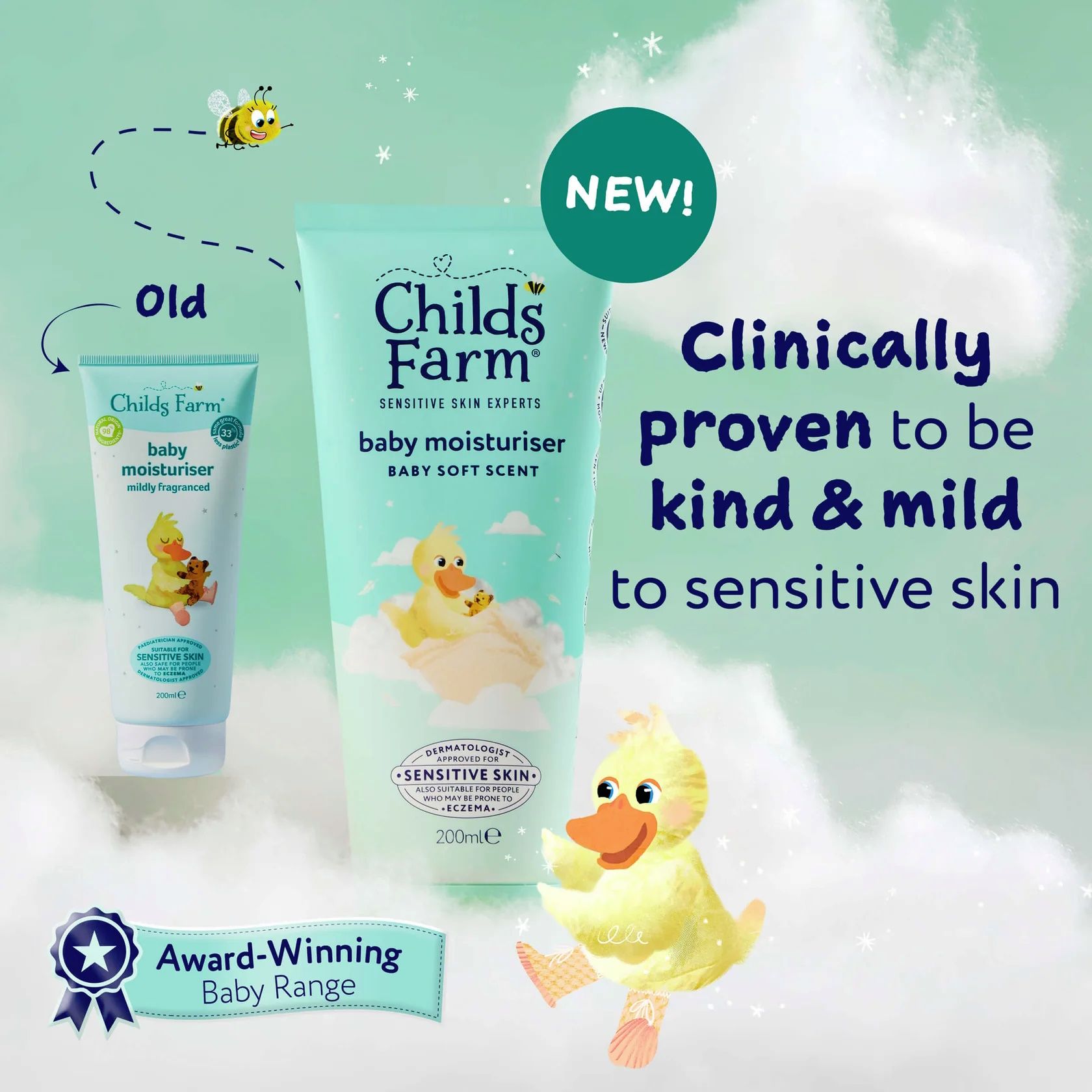 Child's Farm Baby Moisturiser Soft Scent 200ml