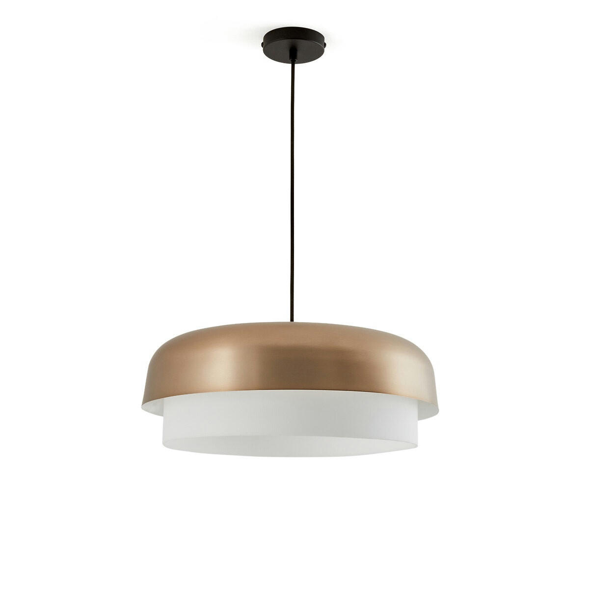 Suspension simple métal finition moka, Clepsos