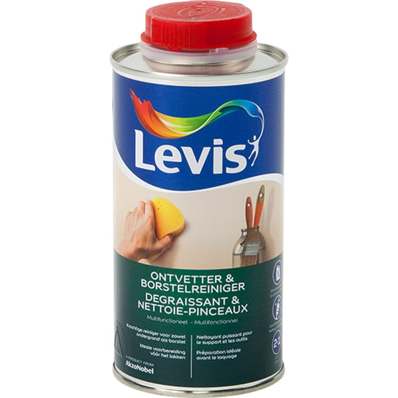 Dégraissant et nettoie pinceaux 0,5 L LEVIS