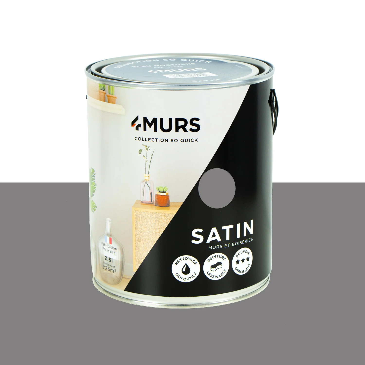 So Quick Peinture Peinture tempête Satiné 2,5 L