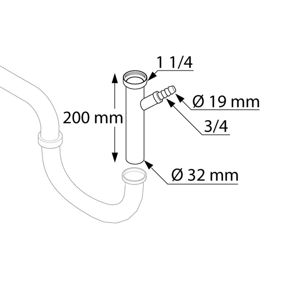 Ablauftechnik, für Waschtische, Metall