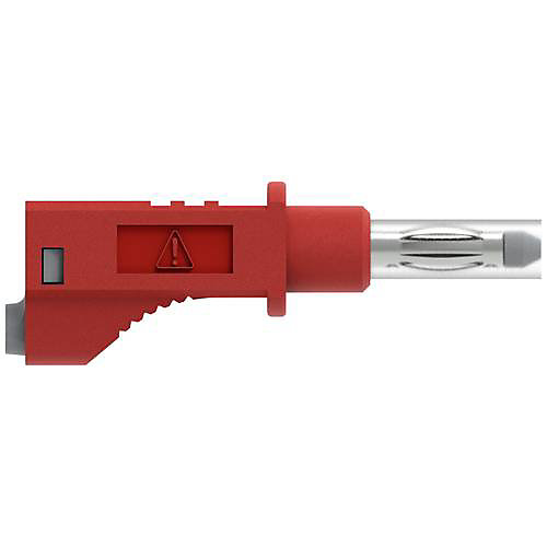 Electro PJP 2217/600V-CD1-50R cordon de mesure banane mâle 4 mm empilable 50 cm rouge