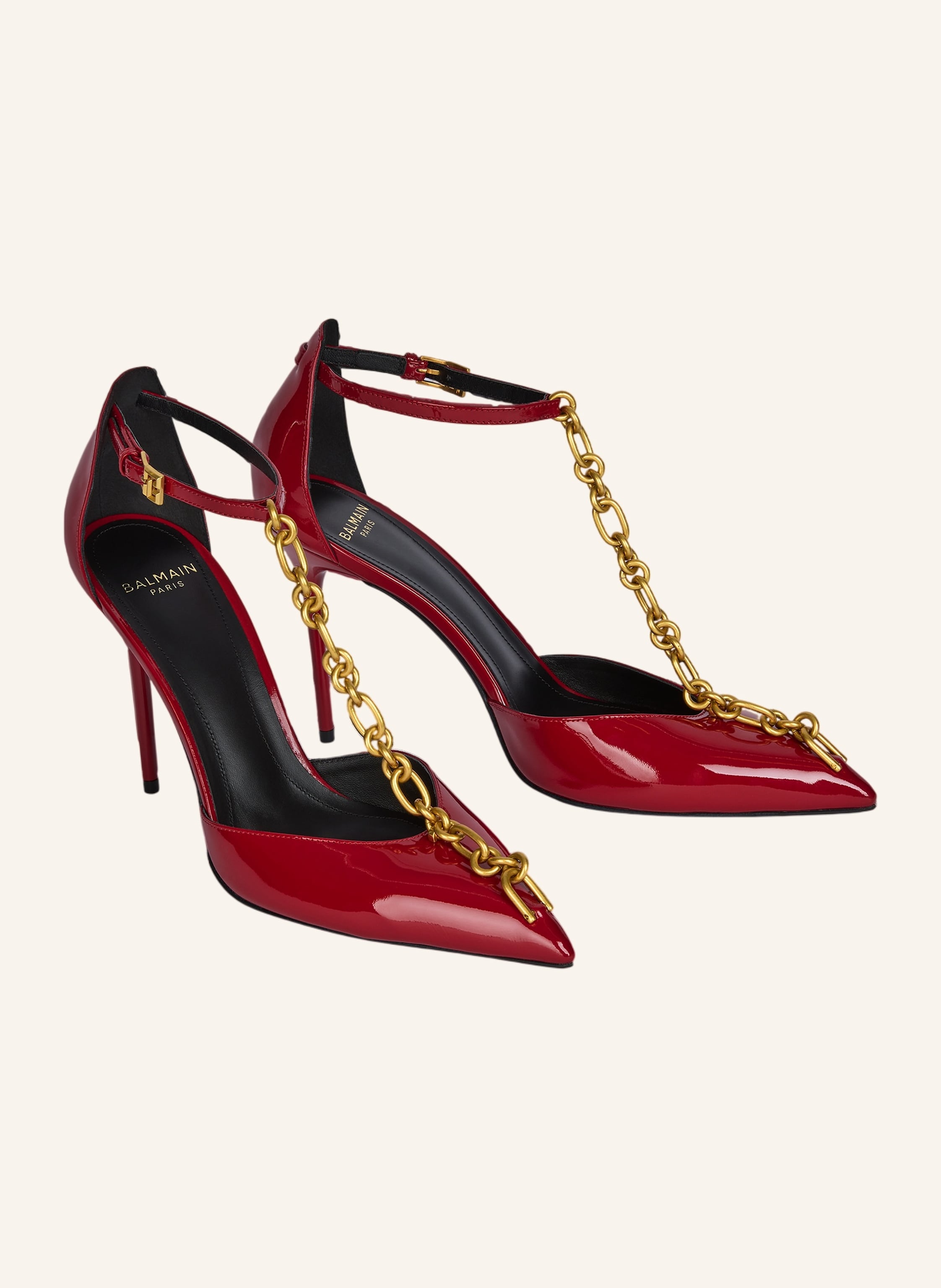 BALMAIN Pumps Sync aus Lackleder