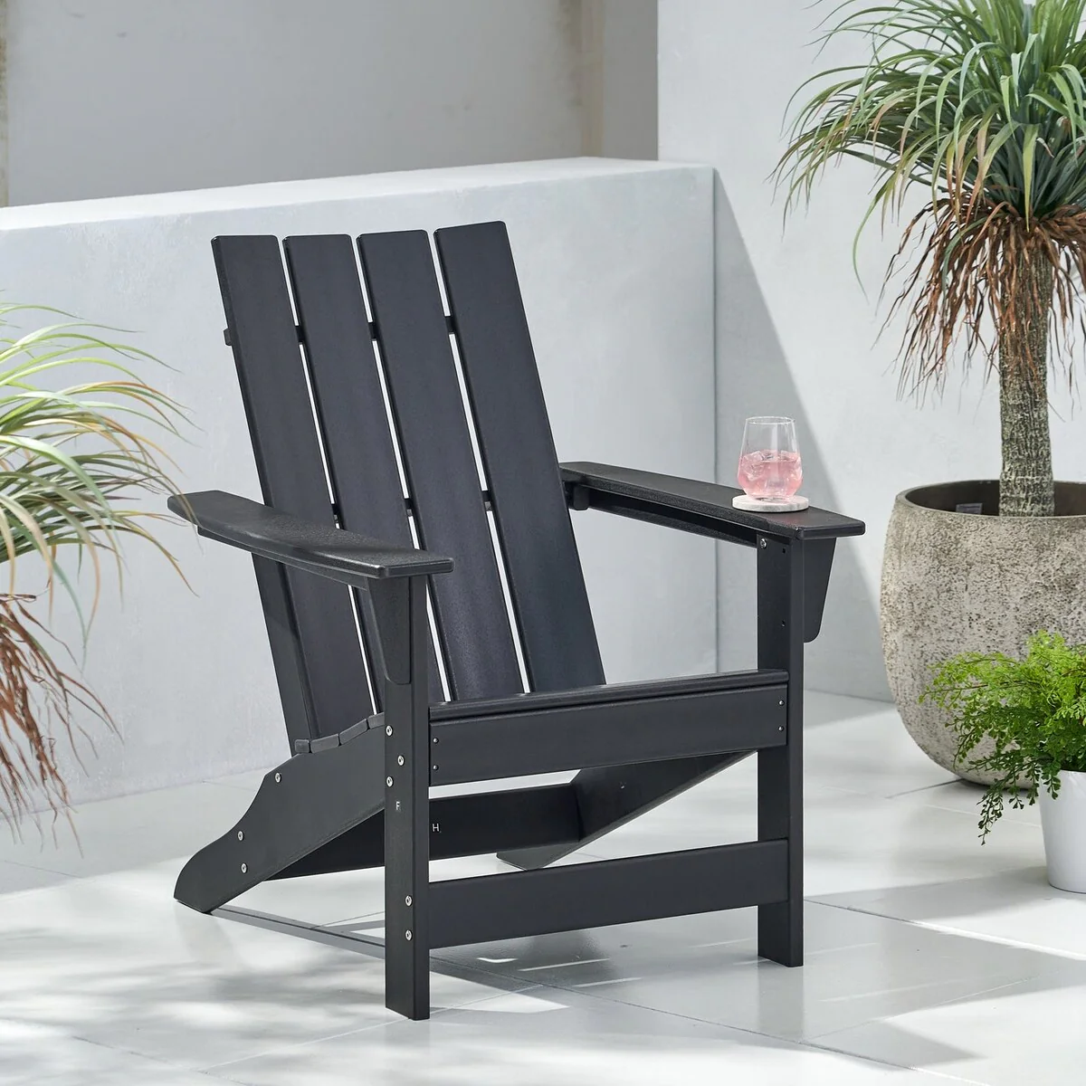 Outdoor Resin Adirondack Chair for Garden Balcony
