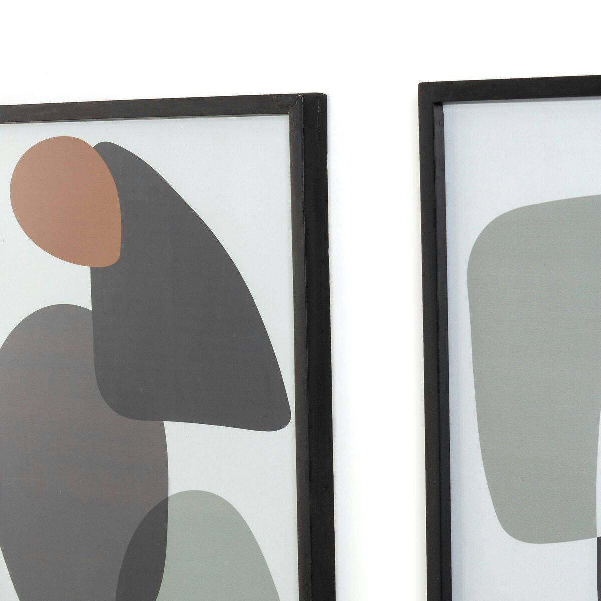 Lot de 2 affiches imprimées encadrées, Organic