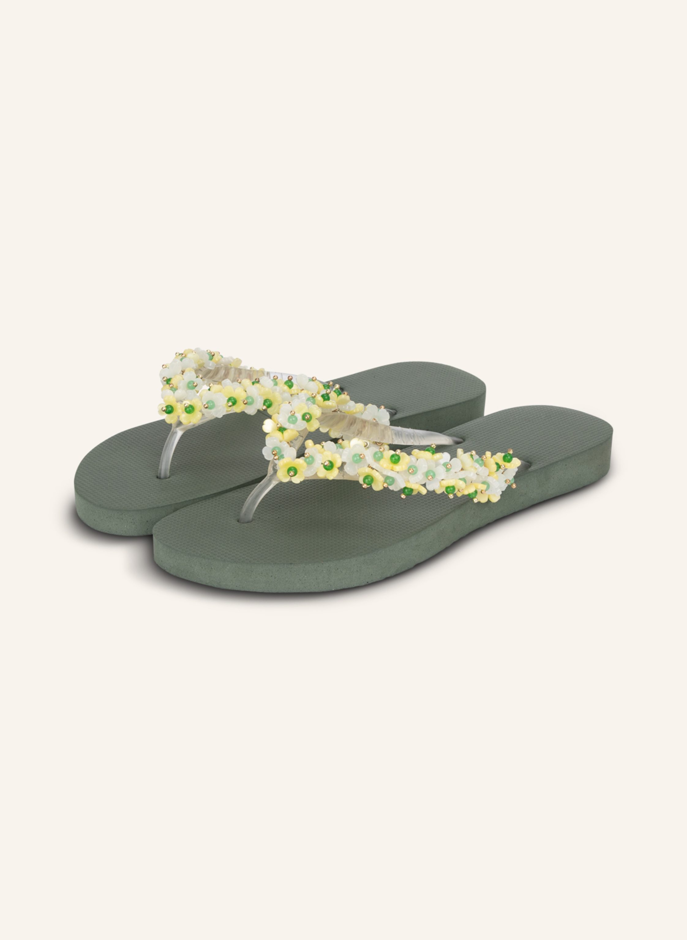 uzurii Flip Flop TULUM BLOOM YELLOW