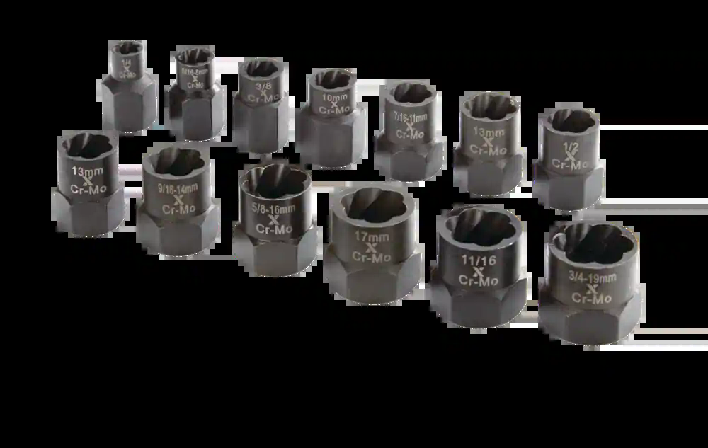 MAXIMUM 3/8-in Drive Impact Bolt Remover Set, 13-pc, SAE/Metric