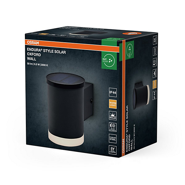OSRAM APPLIQUE EXT ENDURA STYLE SOLAR OXFORD, 0,5W, 50lm