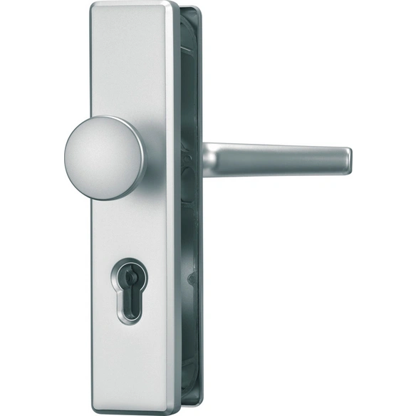 Schutzbeschlag, Stahl, aluminiumfarben