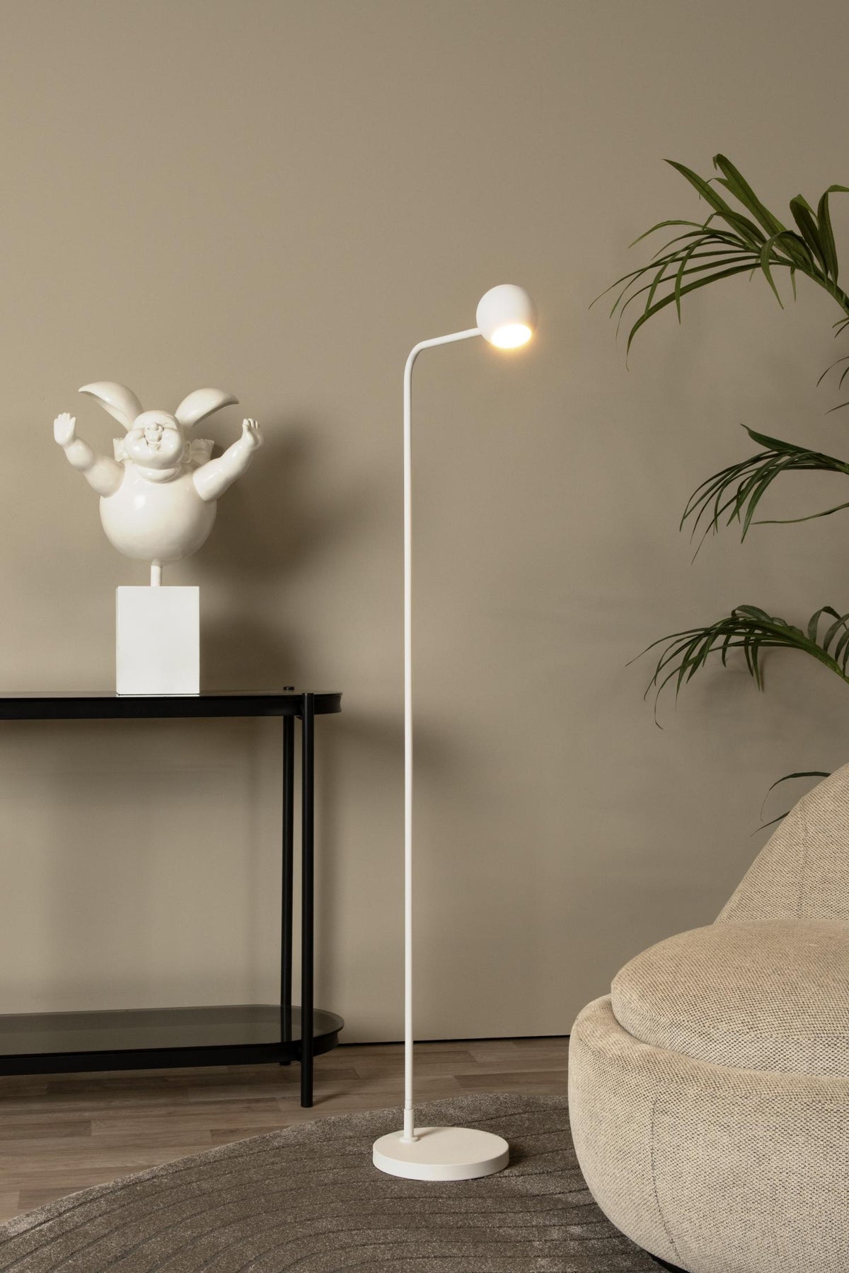 Lucide vloerlamp COMET - Geïntegreerde LED - Wit