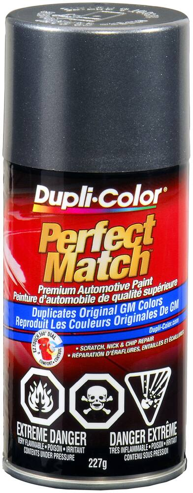 Dupli-Color Perfect Match Premium Acrylic Lacquer Automotive Aerosol Spray Paint, Medium Grey Metallic (15, WA 8573), 227-g