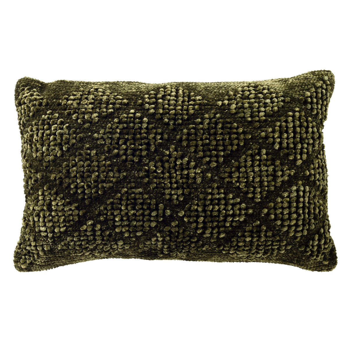 ELIO - sierkussen 40x60 cm - getuft - Mayfly - groen