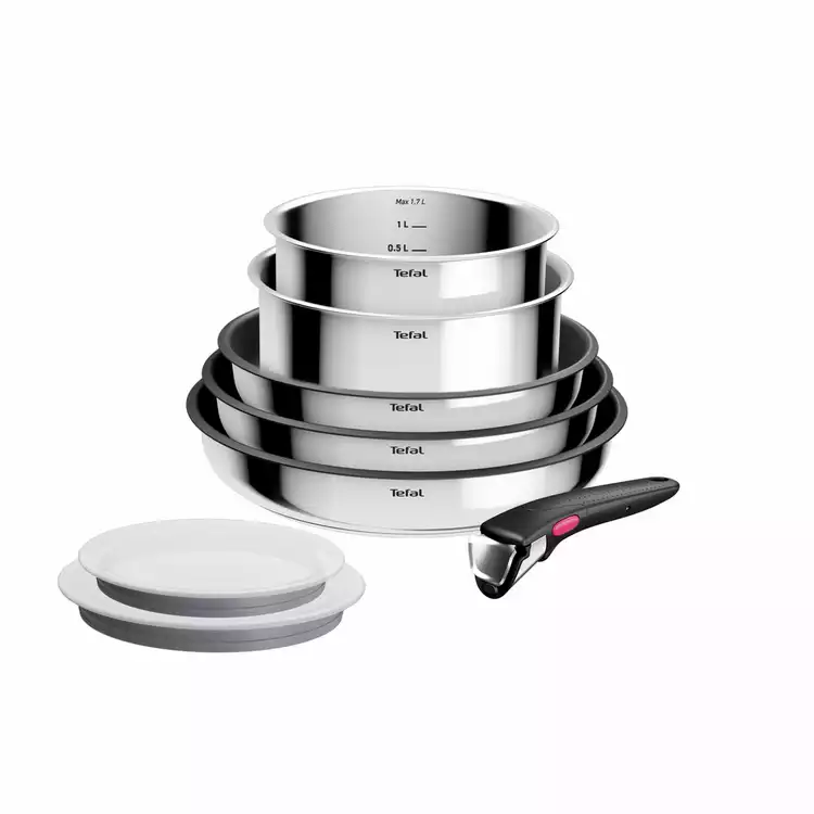 Tefal Ingenio 8 Piece Stainless Steel Cookware Set