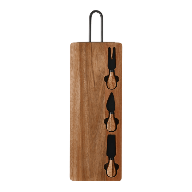 KIT UTENSÍLIOS PARA QUEIJO ACÁCIA FORJ