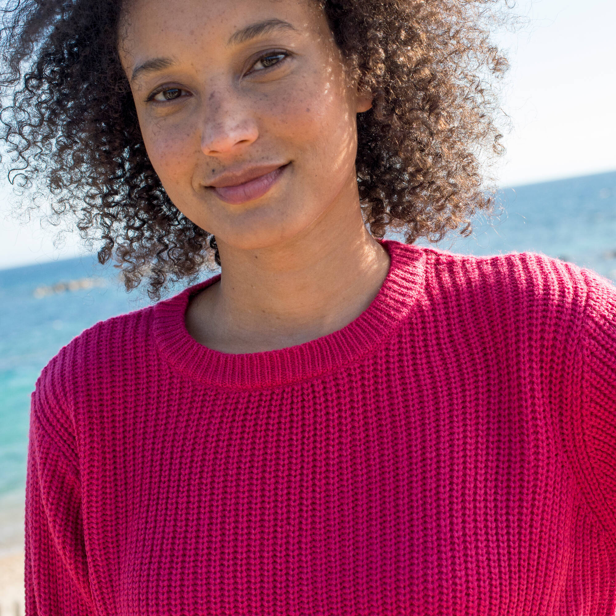 Pull col rond maille anglaise