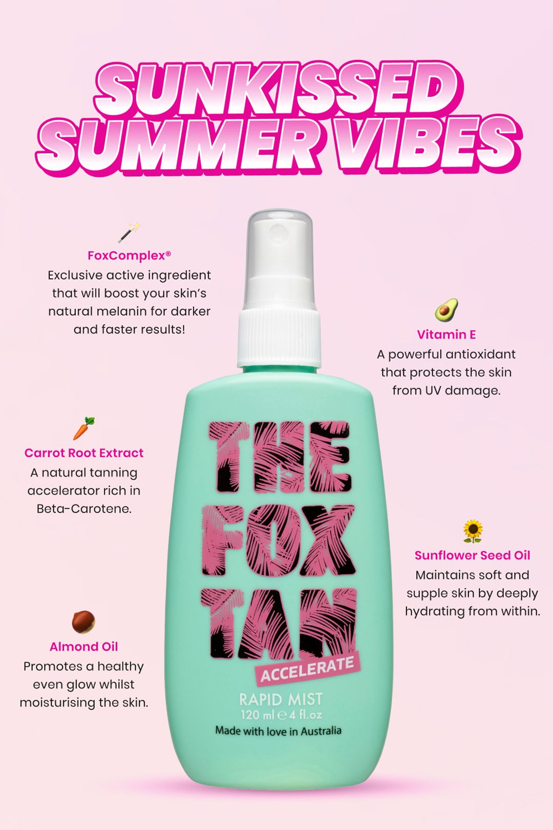The Fox Tan Rapid Tanning Mist Duo 2 x 120ml