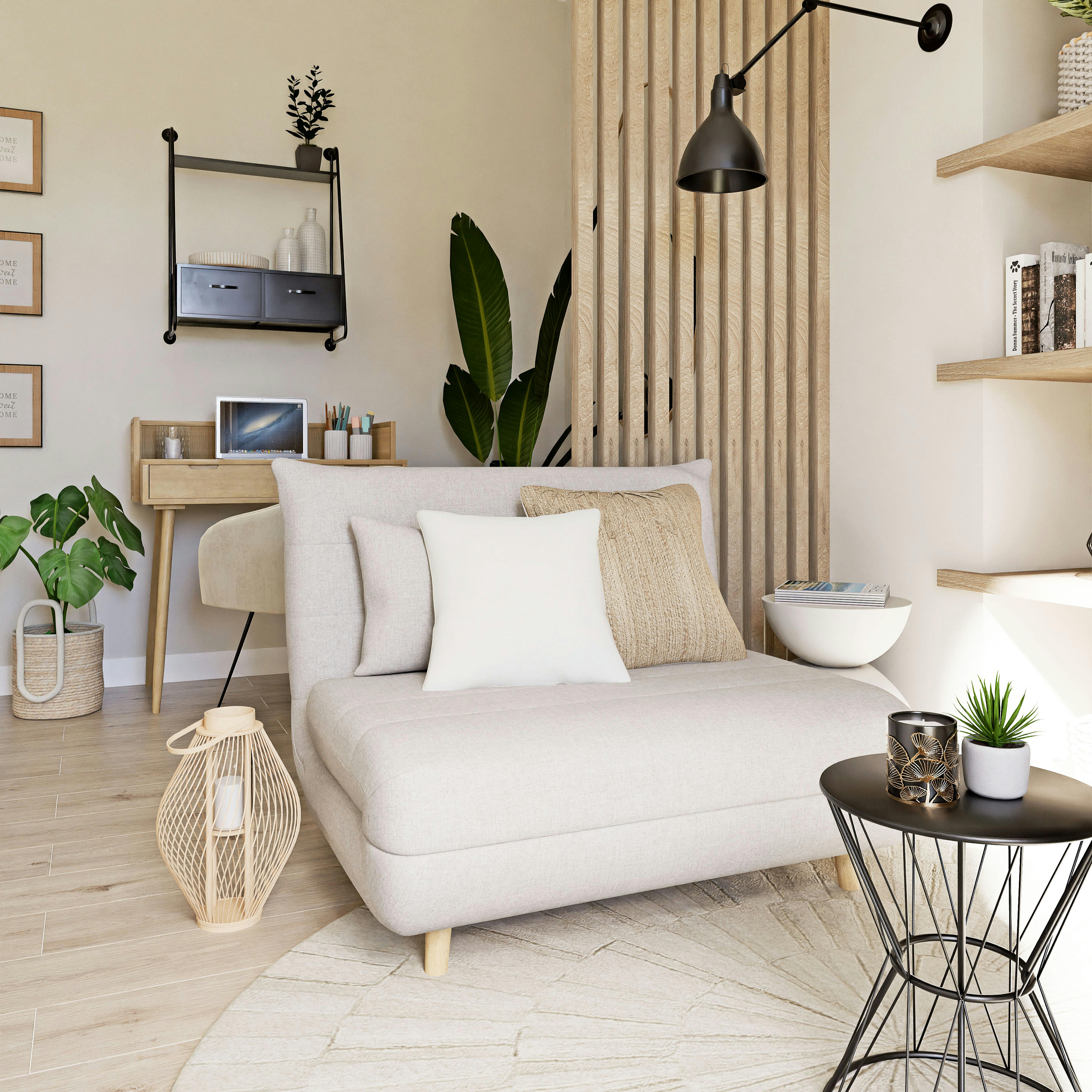 FULTON - Applique industrielle bras articulé en métal gris ardoise